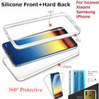 360° Protect Full Cover Shockproof Silicone Front+PC Back Case For Smart Phone 