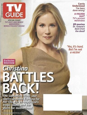 TV Guide Magazine Christina Applegate Samantha Who Carrie Underwood Mentalist Foto 1 de 4