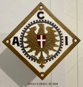 AUTOMOBILE CLUB D’ITALIA PLACCA RADIATORE AUTO RACI REGNO D’ITALIA - Picture 1 of 7