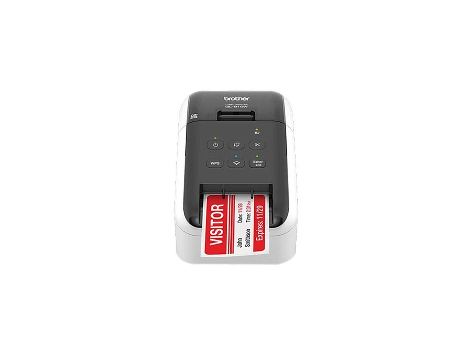 Brother QL-810W 2.4" Ultra-fast Direct Thermal Label Printer, USB, Wireless (b/g - Image 1 of 3