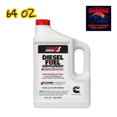 1064 Power Service Diesel Fuel Supplement Cetane Boost 64oz Anti-Gel Additive - Image 1 of 4