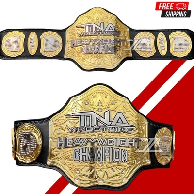 NUEVO TNA Cinturón Campeonato Mundial de Lucha Peso Pesado Talla Adulto Doble Capas Foto 1 de 4