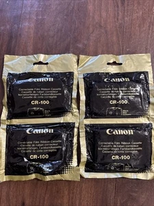 4x Canon CR-100 Correctable Film Ribbon Cassettes Three Sealed One Open - Afbeelding 1 van 7