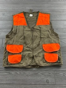SafTBak Game Hunting Vest Tan Blaze Orange Mens Size XL - Picture 1 of 9