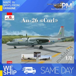 Amodel 72426 1/72 Antonov An-26 "Curl" Armed Forces of Ukraine Plastic model kit - Picture 1 of 2