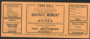 Original Escocia 60's Rock PSYCH Gig Flyer: COLCHÓN GRASO / MOMENTO DE AGATHA... - Imagen 1 de 2