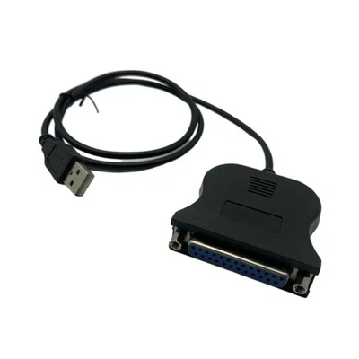 USB To DB25 Print Cable Pin Old Style Parallel Printer Data Connection Cable - Image 1 of 4