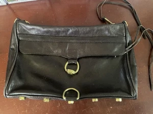 Cartera de cuero negra Rebecca Minkoff SIN CORREA - Imagen 1 de 7