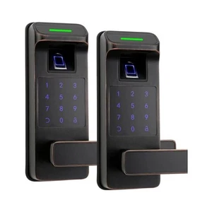 HARFO A01 Fingerabdruck und Touchscreen schlüssellos Smart Hebel Türschloss gealtert Bronze - Bild 1 von 7