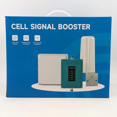 Phonetone Cell Signal Booster P50 Series w/ Indoor & Outdoor Antenna - Cyan - Image 1 of 4