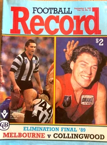 1989 VFL Elimination Final Melbourne v. Collingwood - Picture 1 of 2