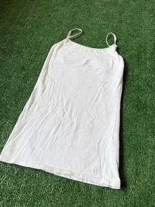 Vintage Y2K Aeropostale Cami Tank Top Womens M White Cute Fairy Blank Top FLAW - Picture 1 of 8
