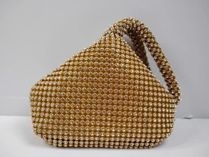 Vintage-Stil Handgelenktasche Strass Glitzer Party Abschlussball Hochzeit Abend Handtasche - Bild 1 von 8