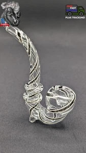 4" Inch Tobacco Sherlock Glass Bowl Pipe BK10 - Picture 1 of 5