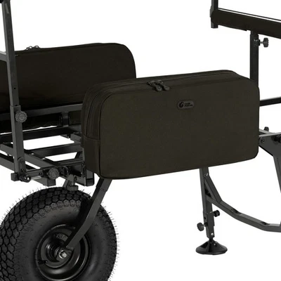 Carp Porter Side Bar Bags Small Green Carp Fishing Barrow Luggage - Image 1 of 4