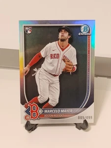 2025 Bowman Chrome - Marcelo Mayer Boston Red Sox #39 Refractor... - Picture 1 of 5
