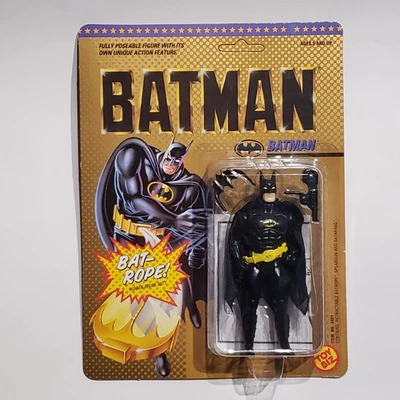 Toy Biz 1989 Batman with Bat-Rope Action Figure 4.5" Vintage MOC NEW - Image 1 of 4