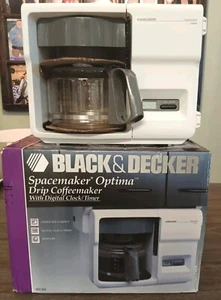 Black & Decker SpaceMaker Under Cabinet 12 Cup Coffee Pot White PARTS ONLY READ! - Picture 1 of 21