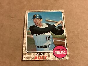 1968 Topps Baseball Card #53 Gene Alley Pittsburgh Pirates - Near Mint -