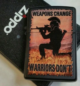 Zippo lighter Military Armed Forces Warriors Limited Edition Black Case NEW MNT  - Picture 1 of 12