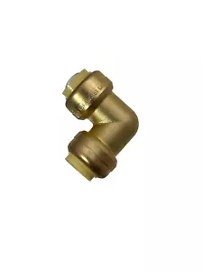 10 Pcs XFITTING 1/2" X 1/2" PUSH FIT ELBOW FITTINGS - LEAD FREE BRASS - Picture 1 of 7