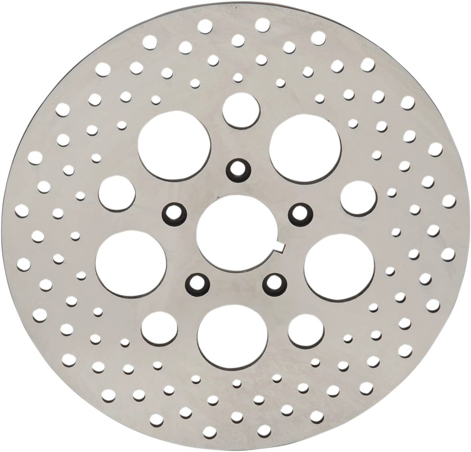 Drag Specialties 11.5" Front Stainless Drilled Brake Rotor Harley FL FX XL 84-99 — 第 1/1 张图片