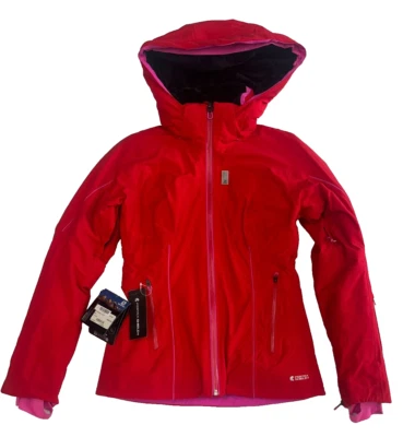 Chaqueta de esquí de invierno Salomon Whiteight $500 nueva con etiquetas talla XS para mujer rojo escudo Pertex Foto 1 de 4