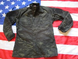 CHAQUETA CAMISA de combate genuina TRU SPEC EE. UU. Estados Unidos ACU Crye multicámara NEGRA M L - Imagen 1 de 23