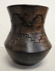 Vintage Navajo VASE Keramik Stück von Künstlerin Susie W Kurbel? SIGNIERT SUSIE W NAVAHO - Bild 1 von 6