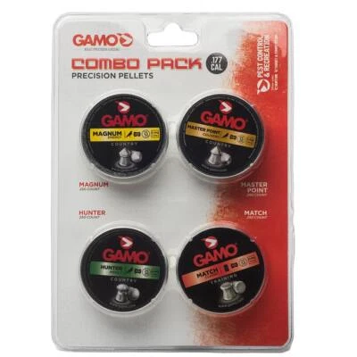 Gamo Combo Pack 1000 Assorted Air Gun Pellet Ammunition .177 Cal for air rifles - Изображение 1 из 2