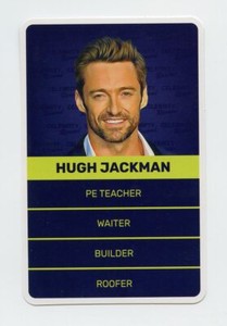 #TN25786 HUGH JACKMAN British Quartett Celebrity Card