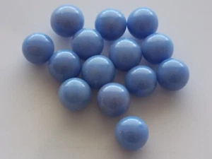 14 canicas vintage de ágata campeón azul 9/16" M a M- - Imagen 1 de 6