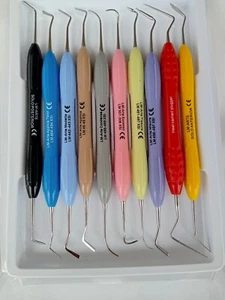10 pz strumenti di riempimento compositi dentali LM Arte manico in silicone - Foto 1 di 4