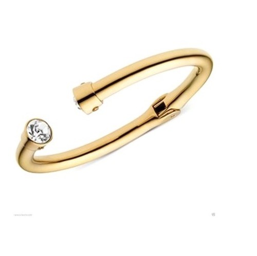 NUOVO BRACCIALE MICHAEL KORS TONO ORO CRISTALLO RETROMARCIA MKJ2813