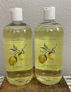 Zwei (2) Crabtree & Evelyn Zitronenhonig Koriander Bade- & Duschgel 16,9 Oz. - Bild 1 von 4