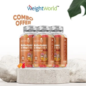 Multivitamin - Omega 3 - 360 Gummies for Kids - Vitamin D3 Vitamin C Vitamin A - Picture 1 of 8