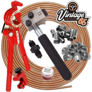 Kit de reparación de tuberías de freno de cobre SAE para Land Rover Series 88/109 3/8" sin f - Imagen 1 de 1