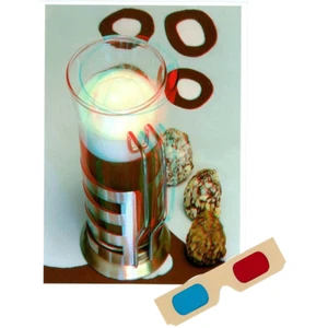 Latte - Tarjeta de felicitación Phantogram - con gafas 3D - Único 3D - NUEVO - Imagen 1 de 4