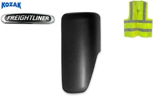 Black Door Mirror Cover Left Driver Side Freightliner Cascadia 2018+ - Picture 1 of 8