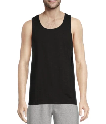 ¡Nuevo! Camiseta deportiva sin mangas negra Athletic Works Fruit Of The Loom para hombre talla Sm-4x Foto 1 de 4