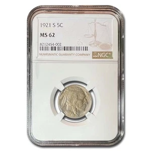 1921 Buffalo Nickel MS-62 NGC - Picture 1 of 3