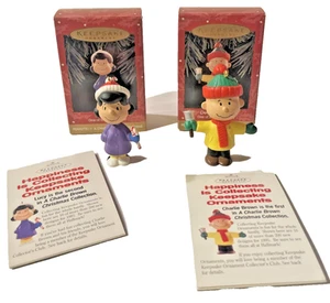 Hallmark Keepsake Charlie Brown & Lucy Ornaments Peanuts Two of Four Collection* - Picture 1 of 12