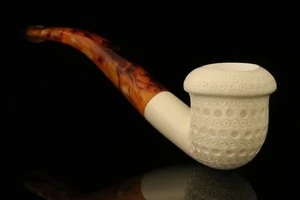 Tiefgitter Kalebassenblock Meerschaumpfeife mit montiertem Koffer M1586 - Bild 1 von 6