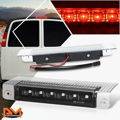 Tercera luz de freno trasera/barra de lámpara negra LED 3R para Chevy Express/GMC Savana 03-17 Foto 1 de 4