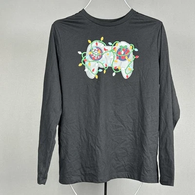 Camiseta Chrismas Gaming Remote Manga Larga Niños Talla XXL (18) Negra Foto 1 de 4