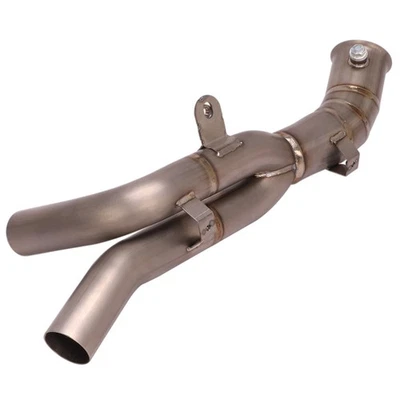 Silenciador de escape para Yamaha YZF R1 2009-2014 tubo de enlace de conexión media aleación de titanio Foto 1 de 4