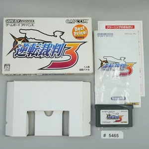 Gyakuten Saiban 3 Ace Attorney Japanese Import GBA JP Japan #5465 - Picture 1 of 4