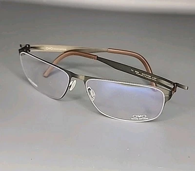 Marco de gafas de titanio color arena OVVO Optics 3536 hecho a mano 61/17/150 Foto 1 de 4