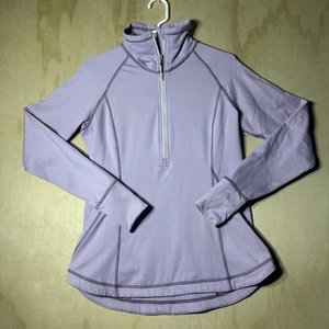 Damen Eddie Bauer High Route Grid Fleece 1/2 Zip Dusty Lavender Medium - Bild 1 von 10