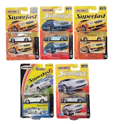 Lot of 5 Matchbox 2004-06 35th Superfast Mercedes-Benz - Image 1 of 2